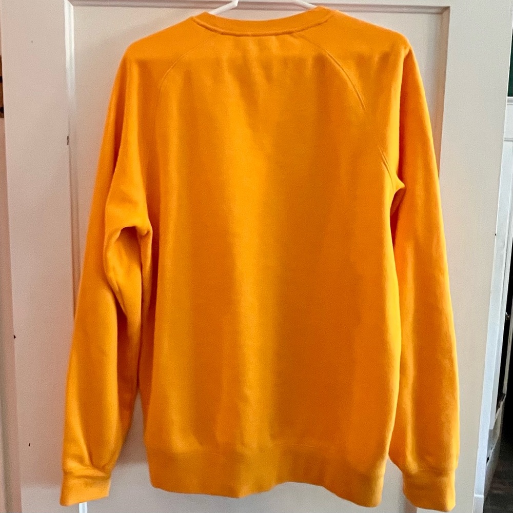 Limited Edition Burt's Bees Yellow Crewneck Sweatshirt with Red Lettering - Picture 2 of 7